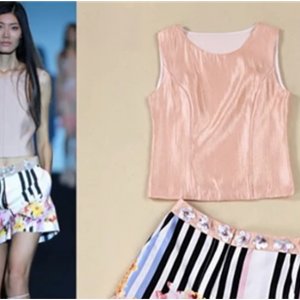 Pearlescent printing and dyeing